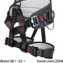 Adjustable Thickness Climbing Harness Half Body Harnesses for Fire Rescuing Caving Rock Climbing Rappelling Tree Protect Waist Safety Belts