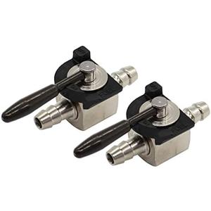 2PCS 1/4" Heavy Duty Gas Shutoff Valve Steel in-line Shutoff Replacement for ATV Kart Lawn Mower Scag 48568 Oregon 07-403 Rotary 868