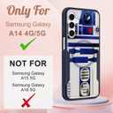 for Samsung Galaxy A14 5G Phone Case - Compatible with MagSafe Women Girls Boys Cute Magnetic Protective Cover Cool Blue Unique Heavy Duty Shockproof Design for Samsung Galaxy A14 5G Cases