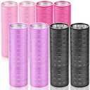WILLBOND 8 Pcs Long Hair Rollers for Bangs Aluminum Core Curlers Thermal 4.1 x 1.2 Inch Self Grip Roller for Long and Medium Jumbo Hair Women Hairstyle (Colorful)