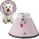 Agape Soft Dog Cone for Small Dogs & Cats, Comfy Dogs Recovery Collar After Surgery, Adjustable E Collar Alternative to Stop Licking, Protective Elizabethan Cones for Pup&Kitty, Comfortable Dog Cones (4 (Neck:9"-12"))