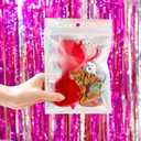 Geiserailie 120 Pcs Kpop Party Favors Friendship Popular Singer Party Favors Bracelets Disco Keychain Sunglasses Holographic Scrunchie Set Bags 12/24 Set Friendship Gifts for Kpop Fans Women