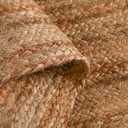 Hausattire Hand Woven Jute Braided Rug, 4 Round Natural, Reversible Boho Entry Area Rugs for Kitchen, Living Room I Farmhouse Decorative Floor Rug, 4 Feet Round