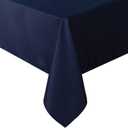 sancua Rectangle Tablecloth - 70 x 108 Inch - Stain and Wrinkle Resistant Washable Polyester Table Cloth, Decorative Fabric Table Cover for Dining Tables, Buffet Parties and Camping, Navy