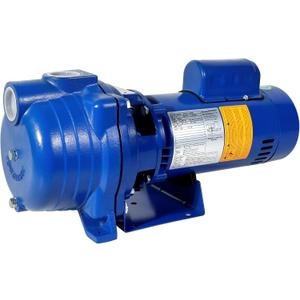 WASSERMANN Centrifugal Pump 1.5 HP, 66GPM Shallow Well Jet Pump 115V/230V Self-Priming Centrifugal Pump Durable Cast Iron Booster Pump for Lawn Sprinkler, Garden Irrigation, Replacement for GT15, Blue