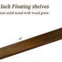 48 Inches Long Walnut Floating Shelves
Rustic Solid Wood Farmhouse Wall Shelves with Invisible Brackets for Bathroom, Living Room, Bedroom, Kitchen Set of 2