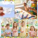 Foilswirl 24 Set Thanksgiving Turkey Ceramic to Paint Thanksgiving DIY Painting Kit Paint Your Own Fall Pumpkin Crafts Unpainted Turkey Figurine Plaster with Brushes Bags for Decor Party Favor Gifts