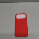 ORNARTO Compatible with iPhone 17 Pro Max Case 6.9", Slim Liquid Silicone 3 Layers Soft Gel Rubber Shockproof Protective Cover with Anti-Scratch Microfiber Lining-Red