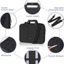 Alfheim 13-14 inch Hard Shell Laptop Case Sleeve, Waterproof Shockproof Shoulder Bag, Protective Carrying Case Compatible for 13.3 14.2 MacBook Pro A2442 A2338 13.3 MacBook Air 2337 M1 A2179