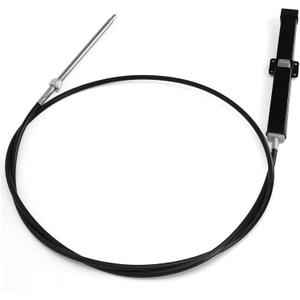 12FT 14FT 15FT 18FT 19FT Mechanical Rack & Pinion Steering Cable SSC134XX, Back Mount Rack Single Cable Compatible with Seastar SH5210P, SH5230P, SB39526P, SB39544P, SS14115 SS15115