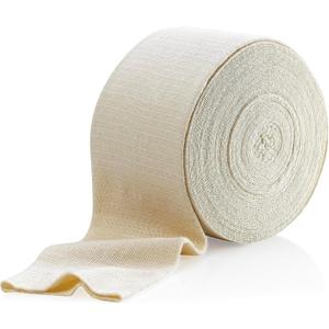 Elastic Tubular Support Bandage Size E, 10M Box - Natural Color (3.5" X 33 feet) for Large Knee Support Bandage -Medium Thigh, Cotton Spandex