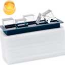 Clear Ice Cube Maker Silicone  Crystal Clear 2 Inch Ice Cube Tray,10 Large Ice Cubes Mold for Whiskey and Cocktail