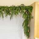 Artificial Pine Garland 6 Ft/Piece Christmas Garlands for Decoration Faux Greenery Garland for Table, Mantle, Wall, Indoor, Outdoor Winter Christmas Decor (1, 6 Ft/Piece)