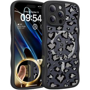TAURI Magnetic for iPhone 16 Pro Case, Cute Wavy Design Anti-Slip