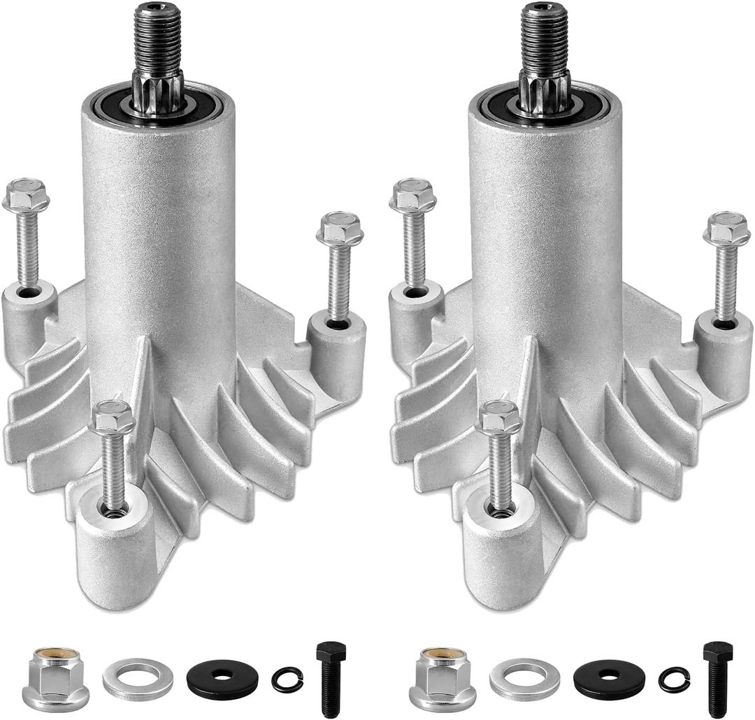 130794 Spindle Assembly, 128285 Spindle Compatible with AYP/Hu/Craftsman LT1000 Riding Mower, LT2000 Lawn Mower with 38" 42" Deck, Replace 532130794 128285 with 3 Tapped Bolts & Holes, 2 Pack
