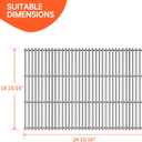 1Pack 7MM Stainless Steel Grill Steel Wire Cooking Grid Rock Grates Replacement Parts for Charbroil 3 Burner Grill 463343015 463335115 ,for Charbroil 4 Burner Grill 463343819 463344015 Replaces Parts