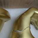 Book Ends for Shelves, Gold Heart Hands Decorative Bookends Book Holder for Bookshelf Decor, Unique Book Holders Heavy Duty Book Stopper Book Shelf Sculpture Aesthetic Decor for Rooms Office Home