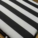 Arden 2-Pack Outdoor Patio Dining Chair Cushion, 20x44, Rain-Proof Seat Pad, Fade-Resistant Outdoor Cushion Black Cabana Stripe