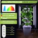 Carpathen Hydroponic Tower Growing System - Indoor Vertical Gardening System with Grow Lights for 30 Plants - Complete Kit with Timer, PH+TDS Meter, and Water Level Gauge - Indoor Herb Garden