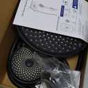 Veken 11.8 Inch Rain Shower Head with Handheld- High Pressure Dual Shower Heads with 5 Modes Handheld Spray Combo- Wide Rainfall Showerhead with Hose, Bathroom Accessories, Matte Black