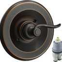 BT14096-OB Replacement for Windemere 14 Series Single-Function Valve Trim Kit Handle (RP46074 Cartridge Included),Compatiable with Delta Shower Faucet System Valve R10000 Series,Oil Rubbed Bronze