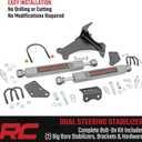 Rough Country N3 Dual Steering Stabilizer for 05-24 Ford Super Duty - 8749130