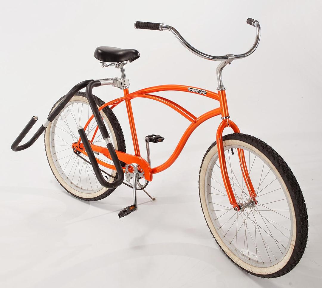 MBB Shortboard Bicycle Surfboard Racks, by Moved By Bikes, Compatible with Shortboards, Boogie Boards, Snowboards, Quick Release Bars