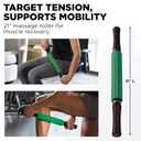 Theraband 13076 Muscle Roller Stick for Self-Myofascial Release, Deep Tissue Massage Rolling Pin, Trigger Point Release and Muscle Soreness, Old Version, One Size