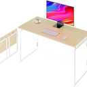 alawooder Folding Desk - 31.5" Wood Top Foldable Desk for Small Spaces | No Assembly Required Compact Desk for Home Office, Writing, and Study