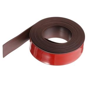 HARFINGTON Floor Transition Strip 2" 16.5ft Self-Adhesive Laminate Floor Strips Divider Floor Cover Strips Durable PVC Edging Trim for Uneven Floors Carpet Tiles Gaps, Coffee