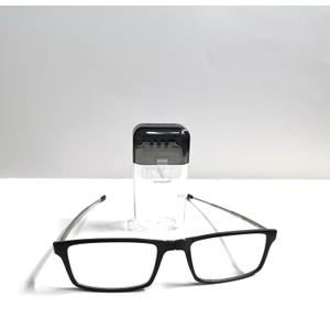 Foster Grant to-go folding micro readers reading glasses Lightweight with retractable temples 2.00, Clear