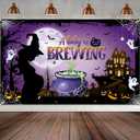 Halloween Shower Backdrop with Magic Theme, Baby Shower Party Decorations, Supplies & Favors, Photobooth Props Banner, 72.8 x 43.3Inch