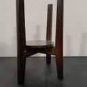 Adjustable Plant Stand with Tray,Indoor Wood Plant Stand Fit 8'' to 12'' Planter,Mid Century Modern Flower Pot Holder Rack(Plant and Pot Not Included) (Walnut)