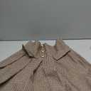 MakeMeChic Women's Plaid Mini Skirt Button Front Pleated A Line Flowy Elegant Houndstooth Skirts (Medium, Multicolor)