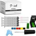 F-ink 6 in 1 Ink Refill Tools Compatible with Hp Inkjet Ink Cartridges 67XL 662XL 664XL 60XL 61XL 62XL 63XL 64XL 65XL 92XL 94XL 901XL 21XL 22XL 27XL 28XL 56XL 57XL 58XL 74XL 75XL 650XL 703XL 704XL