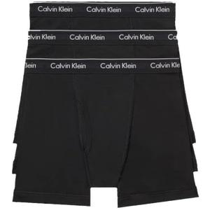 Calvin Klein Men's Cotton Classics 3-Pack Boxer Brief (Medium, 3 Black)