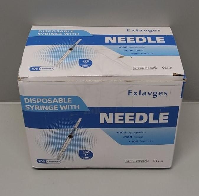 100 Pack 23Ga 1.0inch/25mm Industrial Lab Supplies Dispensing Accessories, Individually Packaged