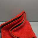 OLANLY Red Round Rugs for Bedroom - Machine Washable, 8 ft Circle Area Rugs for Living Room, Soft and Fluffy Shaggy Carpet for Teen Girls and Boys, Nursery Rooms, Dorms, Home Decor Aesthetic