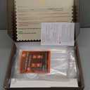 Compact Vacuum Sealer for Food (Vacuum Sealer Machine + 30 Reusable Vacuum Bags) Powerful Handheld Vacuum Sealer Machine, Featuring LED Pressure Display, Portable Food Sealer, White