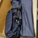 LET'S CAMP Folding Camping Chair Oversized Heavy Duty Padded Outdoor Chair with Cup Holder Storage and Cooler Bag, 450 LBS Weight Capacity, Thicken 600D Oxford,2 Pack, Twin Pack, Navy Blue