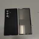 for Z Fold 7 Case Luxury Leather with Privacy Screen Protector [Hinge Protection],[Fit for Magsafe],Camera Protection Magnetic for Samsung Galaxy Zfold 7 Case Black