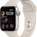Apple Watch SE (2nd Gen) [GPS 40mm] Smart Watch w/Starlight Aluminum Case & Starlight Sport Band - M/L. Fitness & Sleep Tracker, Crash Detection, Heart Rate Monitor, Retina Display, Water Resistant