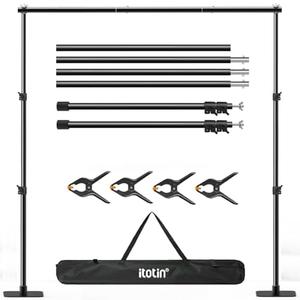 Amazon.com : Backdrop Stand, 107ft Background Stand Backdrop Frame Banner Stand with Metal Flat Base, Multi-Purpose Stand for Party, Wedding Decoration, Photography : Electronics