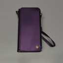 XcaseBar for iPhone 14 Pro 6.1" Wallet case with RFID Blocking Zipper Credit Card Holder, Flip Folio Book PU Leather Phone case Shockproof Cover Women Men for Apple 14 Pro case Purple