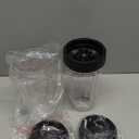 Blender Replacement Parts for Ninja, 24oz Ninja Blender Cups with To-Go Lids, 7 Fins Extractor Blade, Compatible with Nutri Ninja Auto iQ Blenders BL2012 BN801 BL480-30 BL640-30 BL642-30 NN100-30