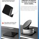 2 x 360 Rotatable Vacuum Magnetic Phone Holder for Car, One-Hand Operation Suction Phone Mount, Strong Magnetic Car Phone Stand for iPhone, All Smartphones (Gym/Airplane/Gym/Desktop/Any Surface)