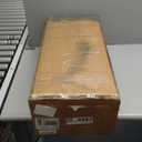 Exhaust Tip,Universal Exhaust Elbow Pipe 5 Inlet 8" Outlet with Steel Clamp - Chrome/Black Finish for Cars & Trucks (Silver)