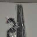 Curtain Rods, No Rust Adjustable Blackout Drapery Rods, 5/8 Inch Diameter Wrap Around Curtain Pole for Windows, Ideal for Bedroom, Outdoor (28-48 Inch, Black)