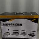 MAKEASY Coil Spiral Binding Machine - Manual Hole Punch - Electric Coil Inserter - Adjustable Side Margin - for Letter Size/A4/A5, Comes with 1 Box 5/16'' Plastic Coil Binding Spines & Plier