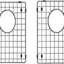 Starstar 50/50 Double Bowl Kitchen Sink Matte Black 304 Stainless Steel Bottom Two Grids (15 x 13)